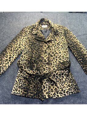 Mix It Vintage Leopard Print Jacket Size Large